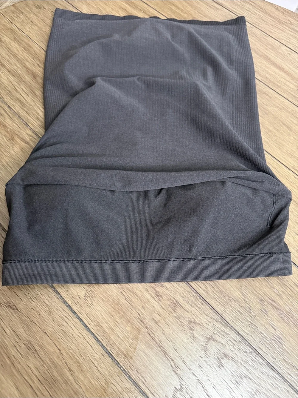 lululemon athletica Ebb to Street Ribbed Scoop Neck Light Support Tank Black 10